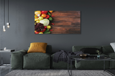 Obraz canvas na ścianę Kolorowy Zestaw Warzywny
