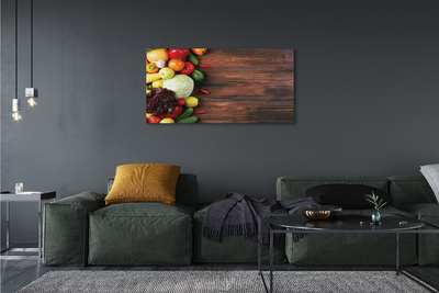 Obraz canvas na ścianę Kolorowy Zestaw Warzywny