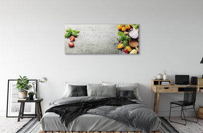 Obraz canvas na ścianę Klasyczne Przyprawy i Cebula