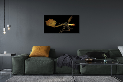 Zdjęcie na płótnie Smok Zionący Ogniem