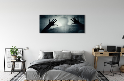 Obraz na płótnie Cień Rąk i Głowy