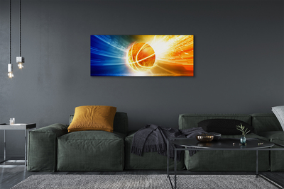 Obraz drukowany na płótnie Wieczorny Trening Koszykówki