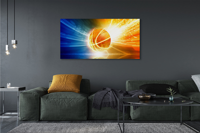 Obraz drukowany na płótnie Wieczorny Trening Koszykówki