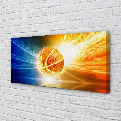Obraz drukowany na płótnie Wieczorny Trening Koszykówki