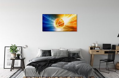 Obraz drukowany na płótnie Wieczorny Trening Koszykówki