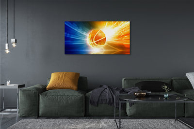 Obraz drukowany na płótnie Wieczorny Trening Koszykówki