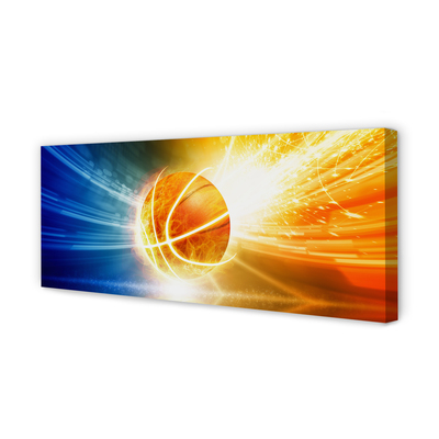 Obraz drukowany na płótnie Wieczorny Trening Koszykówki