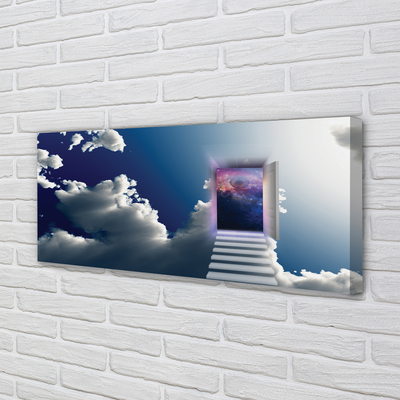 Zdjęcie na płótnie Surrealistyczna Wizja: Oko i Schody