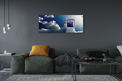 Zdjęcie na płótnie Surrealistyczna Wizja: Oko i Schody