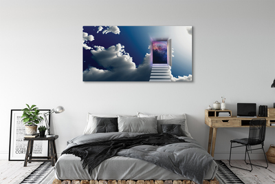 Zdjęcie na płótnie Surrealistyczna Wizja: Oko i Schody