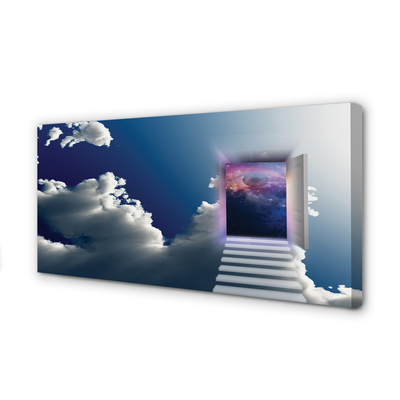 Zdjęcie na płótnie Surrealistyczna Wizja: Oko i Schody