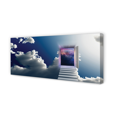 Zdjęcie na płótnie Surrealistyczna Wizja: Oko i Schody