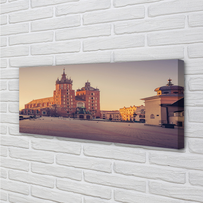 Zdjęcie na płótnie Poranek przy Bazylice w Krakowie