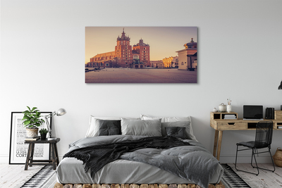 Zdjęcie na płótnie Poranek przy Bazylice w Krakowie