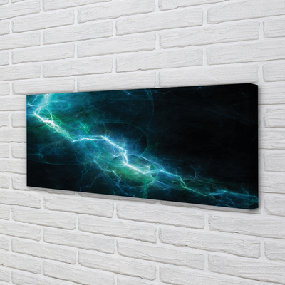 Duży obraz na płótnie Fraktalne Pioruny