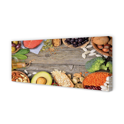 Obraz drukowany na płótnie Zdrowa Kompozycja Warzywna