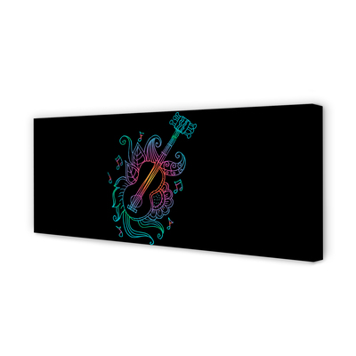 Zdjęcie na płótnie Barwna Melodia Na Strunach