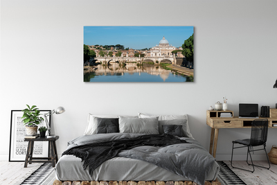 Obraz na płótnie Rzym Rzeka mosty