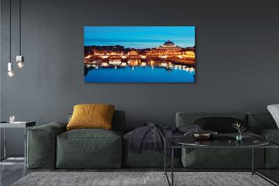 Obraz na płótnie Rzymskie Mosty o Zachodzie Słońca