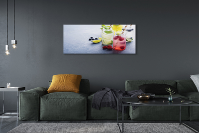 Obraz canvas na ścianę Orzeźwiający Miks Cytrusowo-Malinowy