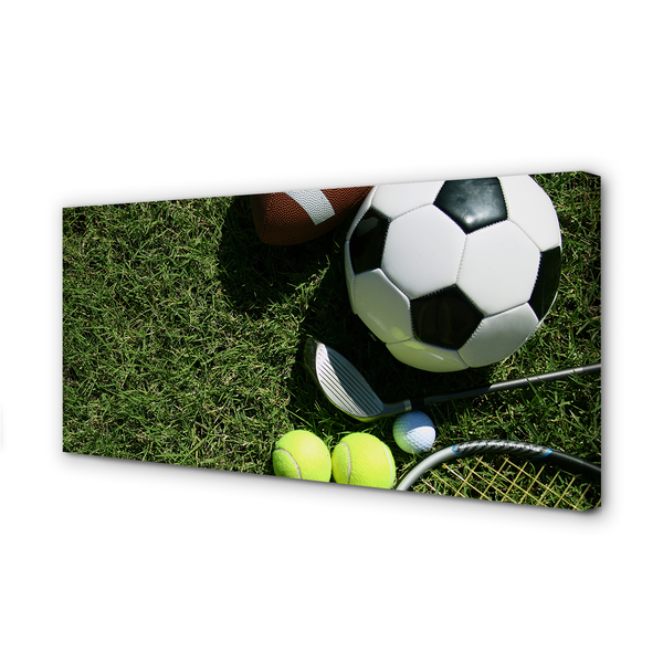 Obraz drukowany na płótnie Sportowy Zestaw Do Tenisa