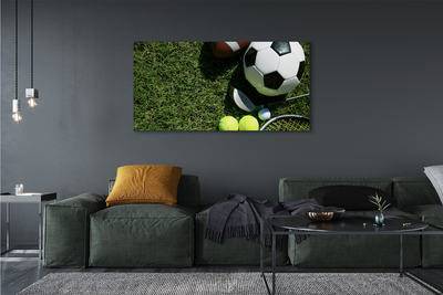 Obraz drukowany na płótnie Sportowy Zestaw Do Tenisa