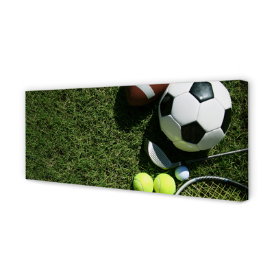 Obraz drukowany na płótnie Sportowy Zestaw Do Tenisa