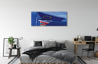 Duży obraz na płótnie Zestaw Flag