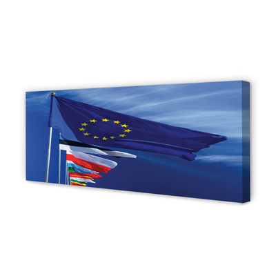 Duży obraz na płótnie Zestaw Flag