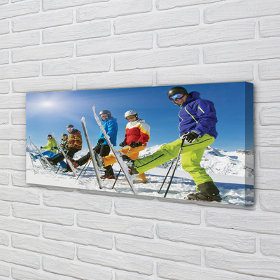 Obraz na płótnie Narciarskie Szaleństwo Na Stoku