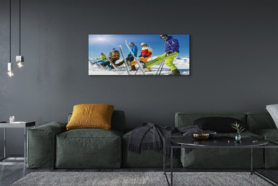 Obraz na płótnie Narciarskie Szaleństwo Na Stoku