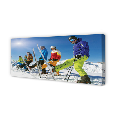 Obraz na płótnie Narciarskie Szaleństwo Na Stoku