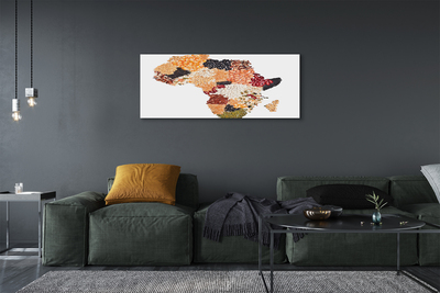 Duży obraz na płótnie Mapa z Przyprawami