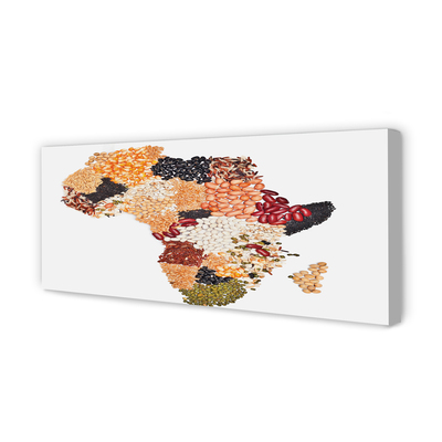 Duży obraz na płótnie Mapa z Przyprawami