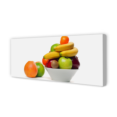 Fotoobraz na płótnie Miska Pełna Świeżych Owoców