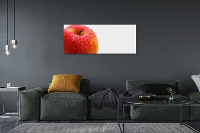 Obraz na płótnie Kropelki wody na jabłku