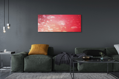 Obraz drukowany na płótnie Miłość na Czerwonym Tle