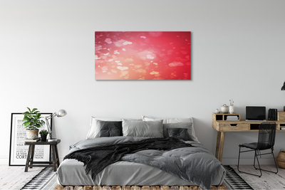 Obraz drukowany na płótnie Miłość na Czerwonym Tle