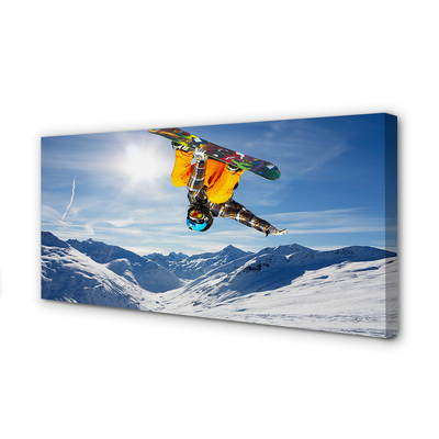 Obraz na płótnie Ekstremalny Zjazd Ze Szczytu