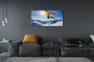 Obraz na płótnie Ekstremalny Zjazd Ze Szczytu