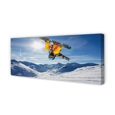 Obraz na płótnie Ekstremalny Zjazd Ze Szczytu