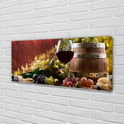 Obraz drukowany na płótnie Jesienny Wieczór Przy Winie