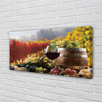 Obraz na płótnie Jesień wino kieliszek