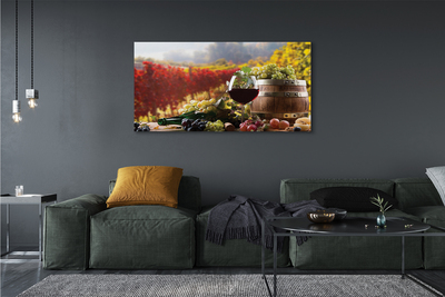 Obraz drukowany na płótnie Jesienny Wieczór Przy Winie