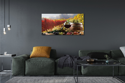 Obraz drukowany na płótnie Jesienny Wieczór Przy Winie