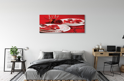 Fotoobraz na płótnie Róża i Miłosny Toast