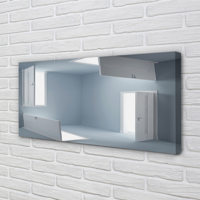 Zdjęcie na płótnie Trójwymiarowa Iluzja Drzwi