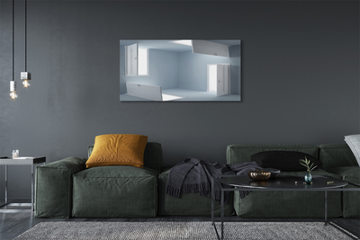 Zdjęcie na płótnie Trójwymiarowa Iluzja Drzwi