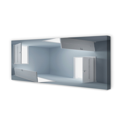 Zdjęcie na płótnie Trójwymiarowa Iluzja Drzwi