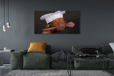 Obraz na płótnie Pies kucharz